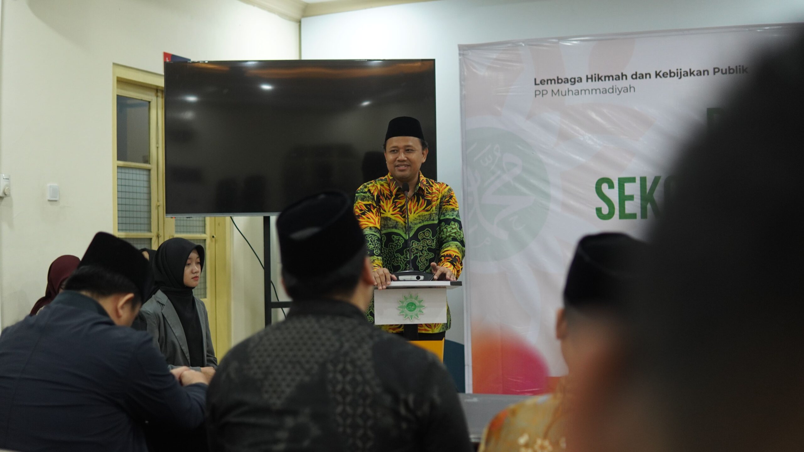 Ketua LHKP PP Muhammadiyah Ridho Al-Hamdi dalam Sambutannya di Pengukuhan Lulusan SKN Angkatan Pertama
